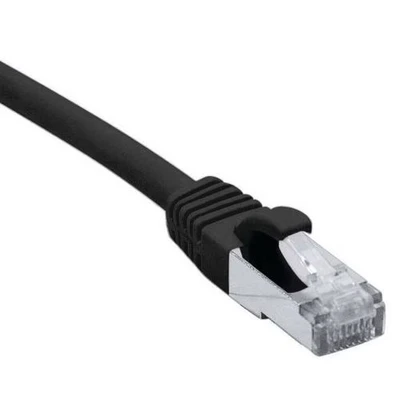 Afbeelding van Netwerkkabel RJ45 CAT 6A F/UTP LSOH SNG zwart 0.3 m