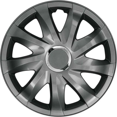 Afbeelding van NRM Drift wieldoppen 16&quot; grafiet set van 4 stuks ABS / Duurzaam Resistant