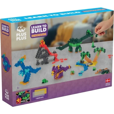 Afbeelding van Plus Learn To Build Dinosaurs Constructiespeelgoed Set Met Bouwstenen 600 Delige Bouwset Bouwspeelgoed Vanaf 5 Jaar