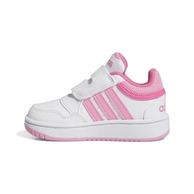 Afbeelding van adidas Uniseks Baby Hoops Shoes, ftwr white/bliss pink/pulse magenta, 27 EU