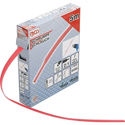 Afbeelding van BGS 6852 1 Krimpkous box rood Ø 8 mm 5 m