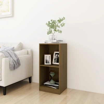 Afbeelding van Bijzetkast 35,5x33,5x76 massief grenenhout honingbruin