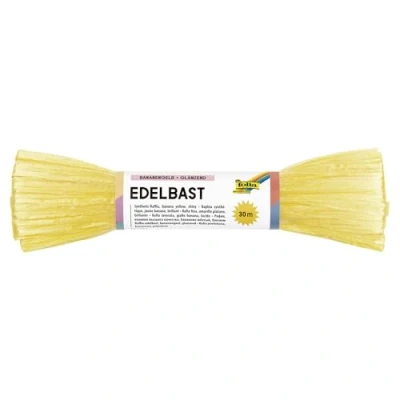 Afbeelding van Raffia Folia rol a 30m geel