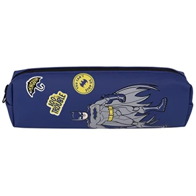 Afbeelding van Batman Marineblauwe School Etui met Rits