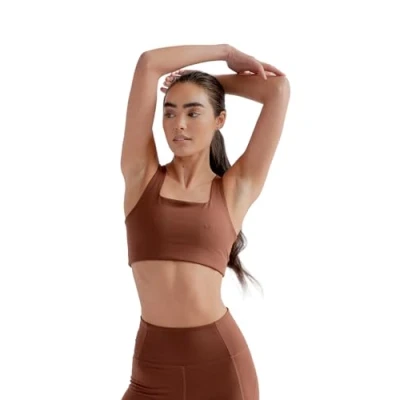 Afbeelding van Girlfriend Collective Tommy Sports Bra, Women’s Bra Cropped, Square Neck, Without padding and underwire, Perfect for Boxing, Running, Training, Sizes XXS 6XL