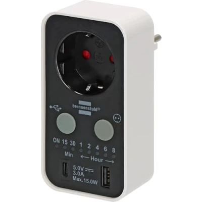 Afbeelding van Brennenstuhl 1506180 Stekkerdoos timer Digitaal 3000 W IP20