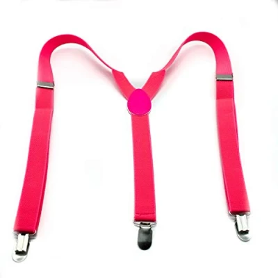 Afbeelding van The Glowhouse Neon Bretels Heldere Fancy Dress voor heren, roze, one size