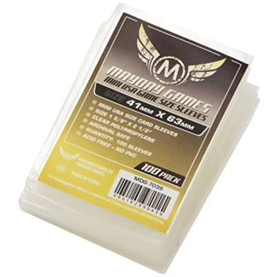 Afbeelding van Mini USA Game Size Sleeves (41x63mm) clear (100)