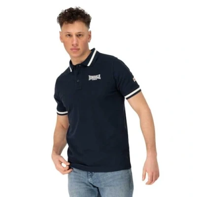 Afbeelding van Lonsdale Causton Poloshirt, Heren, Maat: Large, Dark navy ecru