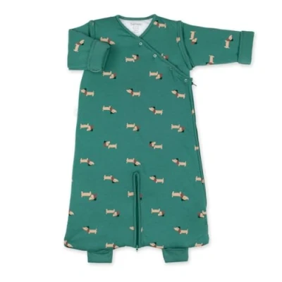 Afbeelding van BEMINI Babyslaapzak MAGIC BAG 4 12m TOG 3 Pady jersey + Print wouff Spinach