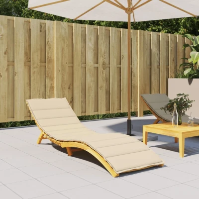 Afbeelding van vidaXL Ligbedkussen 200x70x3 cm oxford stof beige