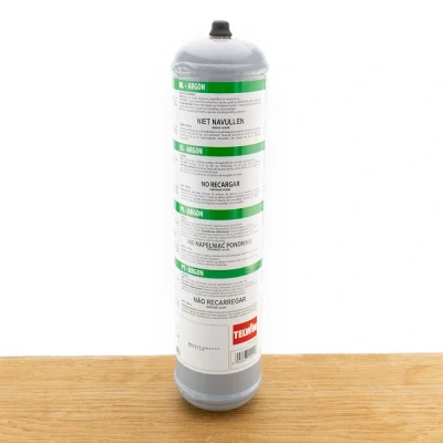 Afbeelding van Lasgas Argon 1 liter wegwerpfles M10