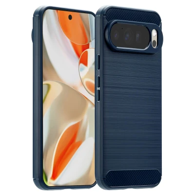 Afbeelding van Brushed Backcover voor de Google Pixel 10 Pro XL Donkerblauw