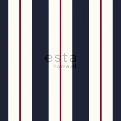 Afbeelding van Esta Home Strepen 136415 (*Gratis Lijm) Rood Blauw