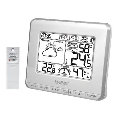 Afbeelding van La Crosse Technology WS6818 Weerstation met comfort display, wit/zilver