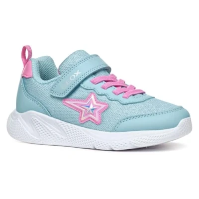 Afbeelding van Geox Sprintye Babyschoenen voor kinderen, Maat: 24, Sky fuchsia Textiel/ synthetisch