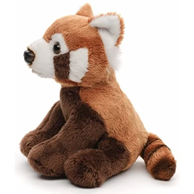 Afbeelding van Uni Toys Rode panda pluche dier, zittend 15 cm (lengte) beer, kattenbeer knuffeldier