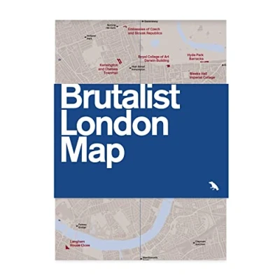 Afbeelding van Brutalist London Map: Guide to architecture in 2nd edition