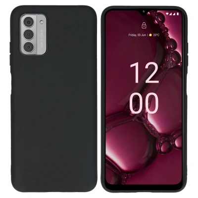 Afbeelding van Nokia G42 Hoesje Siliconen en TPU (zacht) iMoshion Backcover/Softcase Zwart Telefoonhoesje