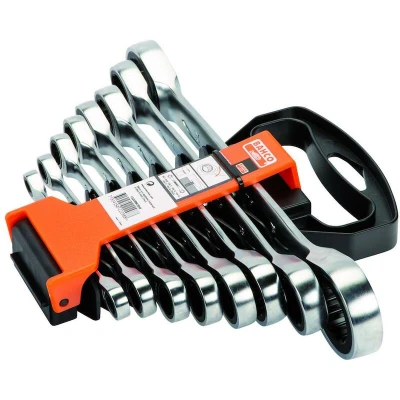 Afbeelding van Bahco 1320RM/SH8 Steek ringsleutelratelset 8 delig 7 24 mm