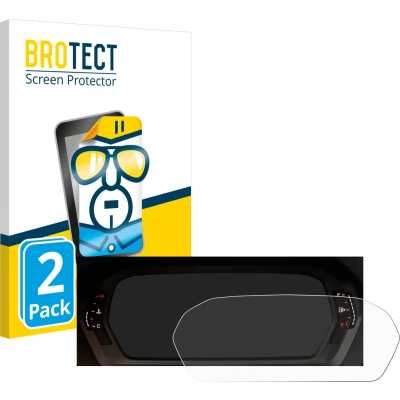 Afbeelding van BROTECT Screenprotector voor Audi A3 2023 Virtual cockpit Folie Beschermfolie transparant (2 Stuks)