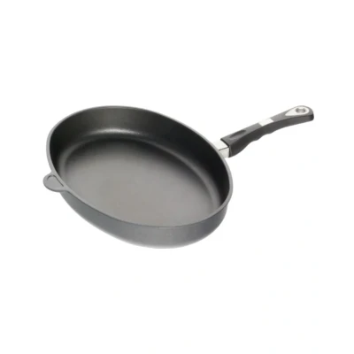 Afbeelding van AMT Gastroguss Ovale vispan gietaluminium Lotan® anti aanbaklaag 41 x 27 cm inductie en...