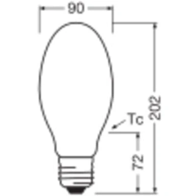 Afbeelding van Ledvance led lamp e40 38w 6000lm 4000k cri80 mat ip65 xl 90x202mm 4099854071911