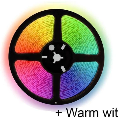 Afbeelding van 5 meter RGBW (warm wit) led strip 60Leds/m 24V