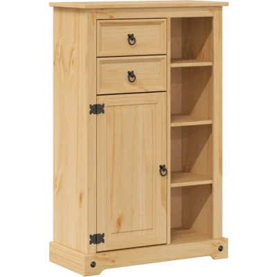Afbeelding van Badkamerkast Corona 70x33x110 cm massief grenenhout