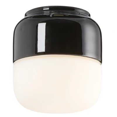 Afbeelding van Ifö Electric Ohm 100110 plafond en wandlamp LED porselein IP44 Zwart
