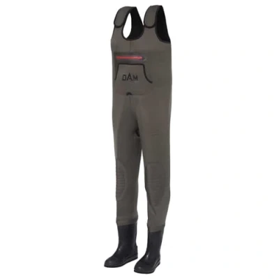 Afbeelding van Dam Break Point Neoprene Wader Bootfoot, Cleated Sole size 44/45 Waadpak