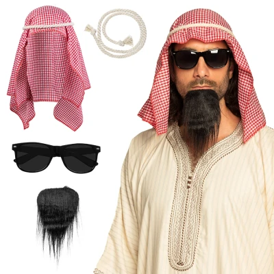 Afbeelding van Carnaval accessoireset Oliesjeik outfit