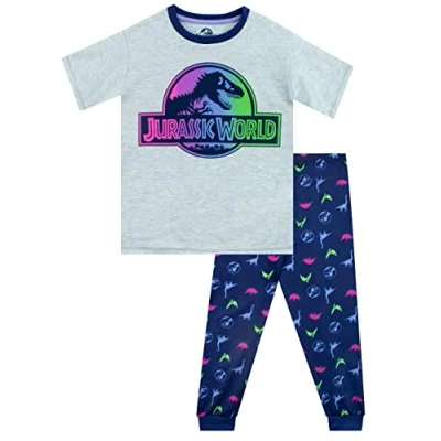 Afbeelding van Jurassic World Pyjama Meisjes Dinosaur Set Korte Mouwen Veelkleurig 140
