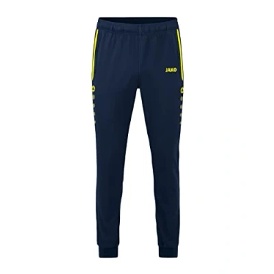 Afbeelding van JAKO Allround Presentatiebroek, Uniseks Kind, Marine/Neongeel, 128