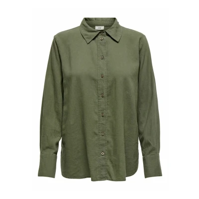 Afbeelding van JDY Overhemdblouse, Dames, Maat: Large, Khaki