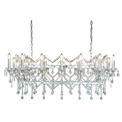Afbeelding van Searchlight Florence Hanglamp 128 X 40 150 Cm Chroom