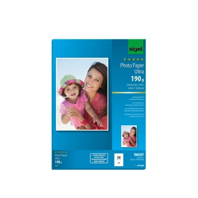 Afbeelding van Inkjet Ultra fotopapier A4 190gram zijdemat 50 vel