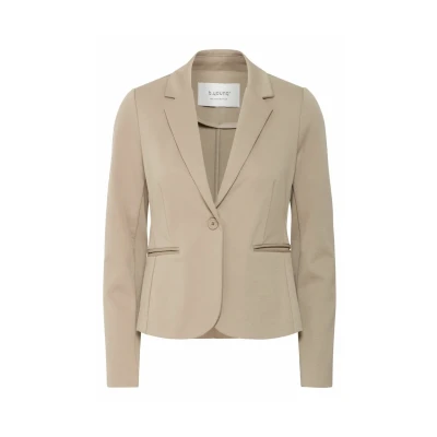 Afbeelding van b.young Rizetta Blazer, Dames, Maat: 34, Roasted cashew