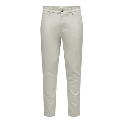 Afbeelding van Only &amp; Sons Onsmark PETE SLIM Dobby Chino, Heren, Maat: 28x30, Limestone