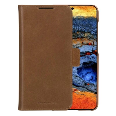 Afbeelding van Samsung Galaxy S25 Hoesje Echt leder dbramante1928 2 in 1 Case/Bookcase Bruin Telefoonhoesje