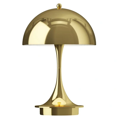Afbeelding van Louis Poulsen Panthella Tafellamp V3Ø16 LED Oplaadbaar Brass