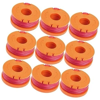 Afbeelding van ASDGH 9 stuks Trimmer Spool Line WA0004 Vervanging, for Worx Grastrimmer WG150E WG154E WG155E WG157E WG160E WG163E WG166E WG167E WG169E Tuintrimmer Spoel