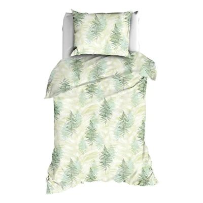 Afbeelding van Dekbedovertrek Satin d`Or Felci Groen Satijn 140 x 200 / 220 cm 1 Persoons