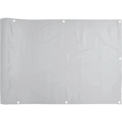 Afbeelding van Tuinscherm 400x75 cm PVC grijs