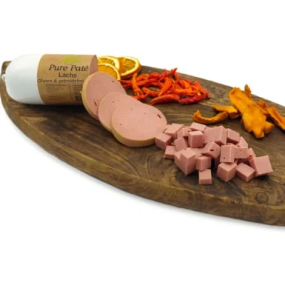 Afbeelding van Paw Natural Hondenworst snijvast, 3 x 400 g, zalmworst, gluten en granenvrij, van vers vlees gezonde dieren (zalm, g)
