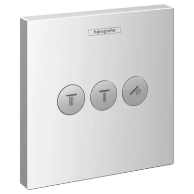 Afbeelding van Hansgrohe showerselect afbouwdeel stopkraan met 3 stopfuncties chroom 15764000