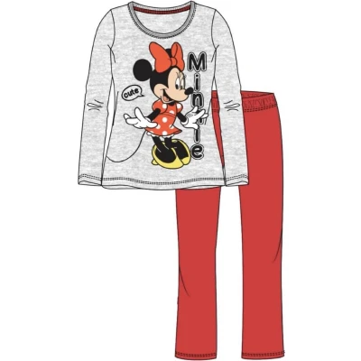 Afbeelding van Minnie Mouse pyjama grijs rood maat 116 / 6 jaar