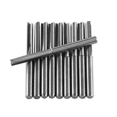 Afbeelding van Akozon Frezen, Dubbele Edged Rechte Slot Frees 10 stks 1/8 &quot;3.175mm End Mill CNC Snijgereedschap Fluiten