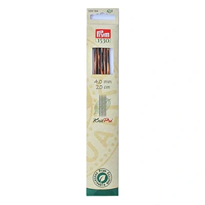 Afbeelding van Prym 223144 kousbreinaalden NATURAL gekleurd 20 cm 4,00 mm kousbreinaald, hout, meerkleurig, 4