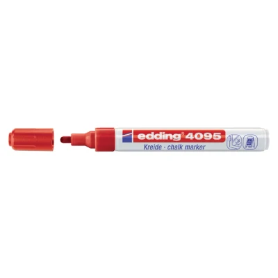 Afbeelding van edding 4095 kalk / window marker rood 1ST 2 3 mm 4 4095002